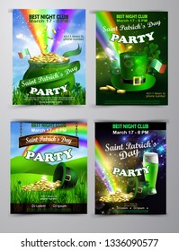 Vector St. Patrick s Day poster design template