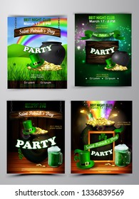Vector St. Patrick s Day poster design template