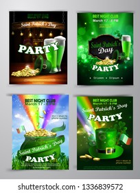 Vector St. Patrick s Day poster design template