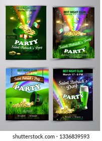 Vector St. Patrick s Day poster design template