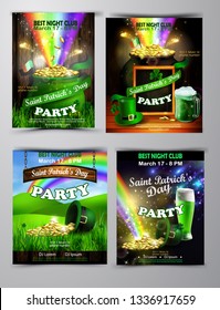 Vector St. Patrick s Day poster design template