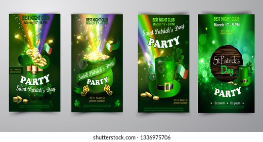 Vector St. Patrick s Day poster design template