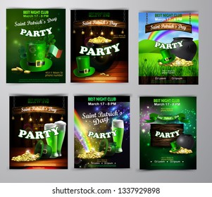 Vector St. Patrick s Day poster design template