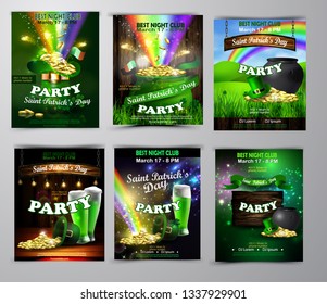 Vector St. Patrick s Day poster design template