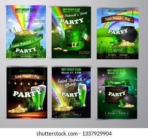 Vector St. Patrick s Day poster design template