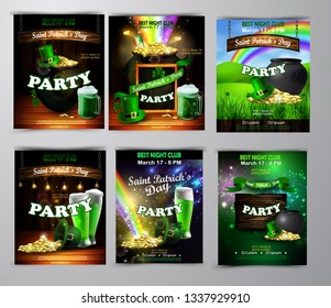 Vector St. Patrick s Day poster design template