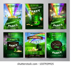 Vector St. Patrick s Day poster design template