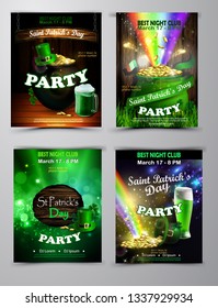 Vector St. Patrick s Day poster design template