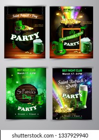 Vector St. Patrick s Day poster design template