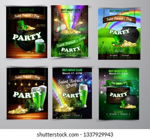 Vector St. Patrick s Day poster design template