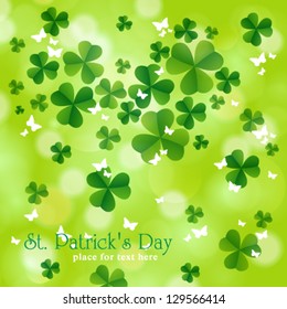 Vector St. Patrick`s day background.