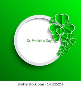 Vector St. Patrick's Day background. Eps 10