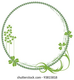 vector St. Patrick's Day background with shamrock
