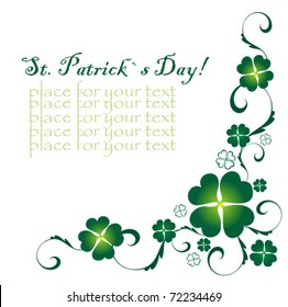 Vector St. Patrick`s Day card