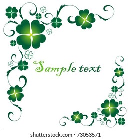 Vector St. Patrick`s Day card