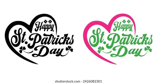vector st. patrick's day with cauldrons filled with golden coins
