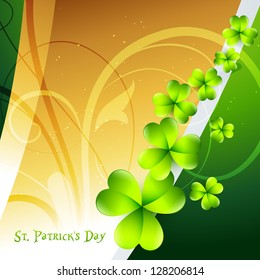 vector st patrick's day shamrock leafs design