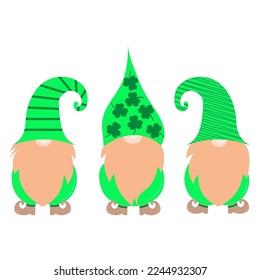 Vector St Patrick's Gnomes Illustration