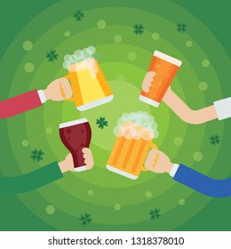 Vector st saint patricks day party invitation card