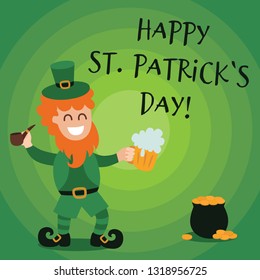 Vector st saint patricks day party invitation card