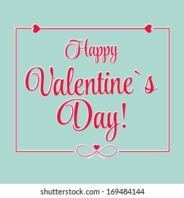 Vector St Valentine day's greeting card