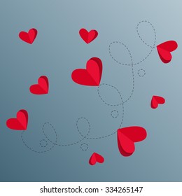 Vector St Valentine day's greeting card