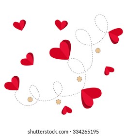 Vector St Valentine day's greeting card