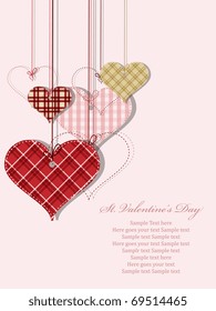 Vector St Valentine day's greeting card
