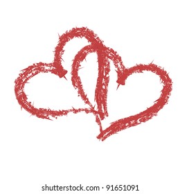 Vector St Valentine day's greeting card