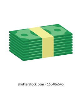 Vector Stack Of Money Icon