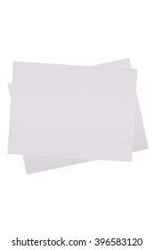 vector stack of papers, grouped and layered, easy to edit and move each one in different directions