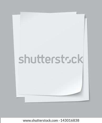 vector stack of papers, grouped and layered, easy to edit and move each one in different directions