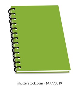 Vector Stack Of Ring Binder Book Or Notebook Isolated