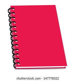 Vector Stack Of Ring Binder Book Or Notebook Isolated