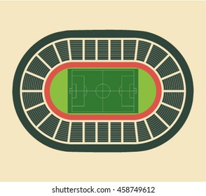 Vector stadium in flat style