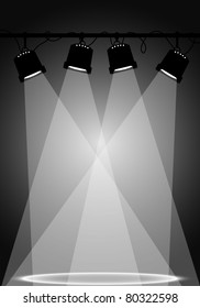 Vector Stage Spotlight with