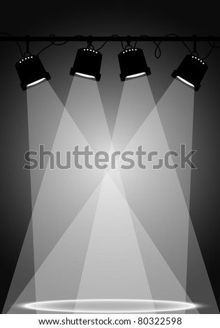 Vector Stage Spotlight with