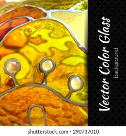 Vector stained glass background. Background for brochures, booklets, websites, leaflets. Concept for design studios, art schools, galleries, yoga studios. Eps10