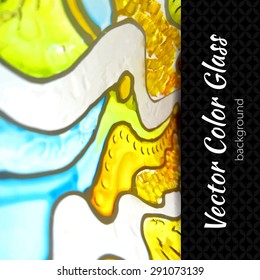 Vector stained glass background. Background for brochures, booklets, websites, leaflets. Concept for design studios, art schools, galleries, yoga studios. Eps10