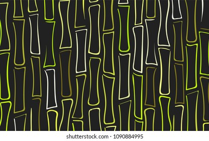 Vector Stalks of Bamboo. Tropical Pattern. Abstract Background of Bamboo Silhouettes in Asian Style. Vector Bamboo for Wallpaper, Textile, Tablecloth, Packaging, Fabric, Wrapping. Stalks of Trees.