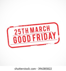 Vector stamp for Good Friday.