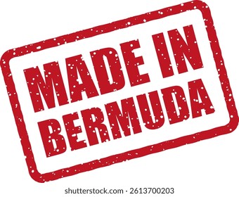 Vector stamp with “Made in Bermuda”. Great for upscale island goods, packaging, and branding visuals