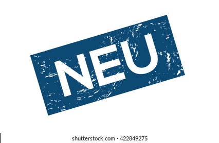 Vector stamp grunge new, German