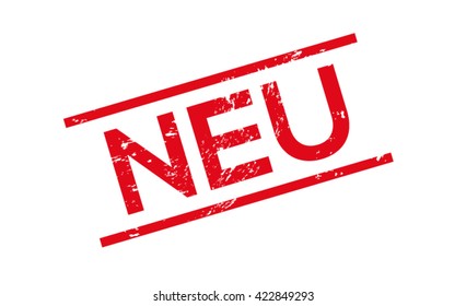 Vector stamp grunge new, German