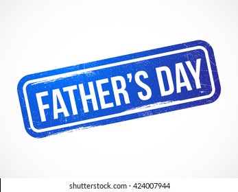 Vector stamp of happy father's day.