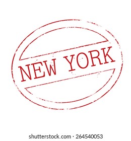 Vector stamp of New York