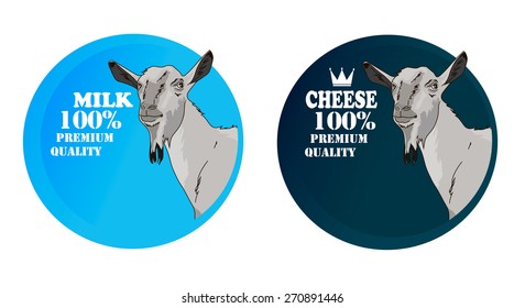vector stamp quality with goat