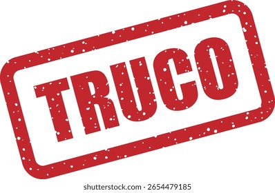Carimbo vetorial com "TRUCO" (espanhol para "trick" ou "hack"). Popular em conteúdo de salva-vidas, jogos e guias de tecnologia em comunidades de língua espanhola