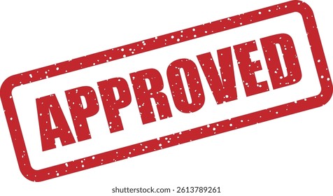 Vector stamp with the word “APPROVED”. Ideal for marking approved documents, certified paperwork, and authorized items