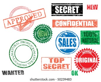 vector stamps  - more available